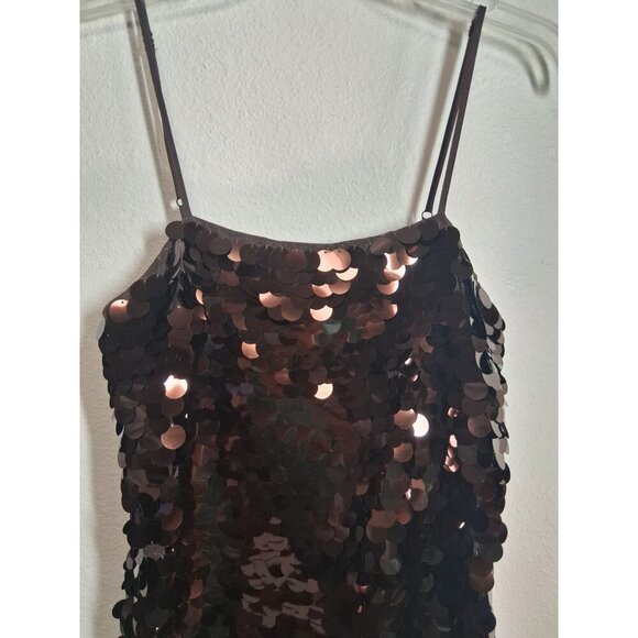 NWT A New Day Sequin Dress Party Clubwear Dance Brown Size Small - Picture 2 of 6